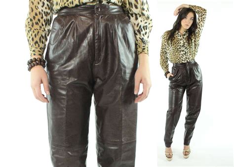 1980s leather pants